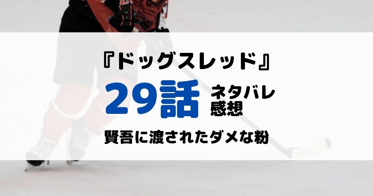 ドッグスレッドあらすじネタバレ29話