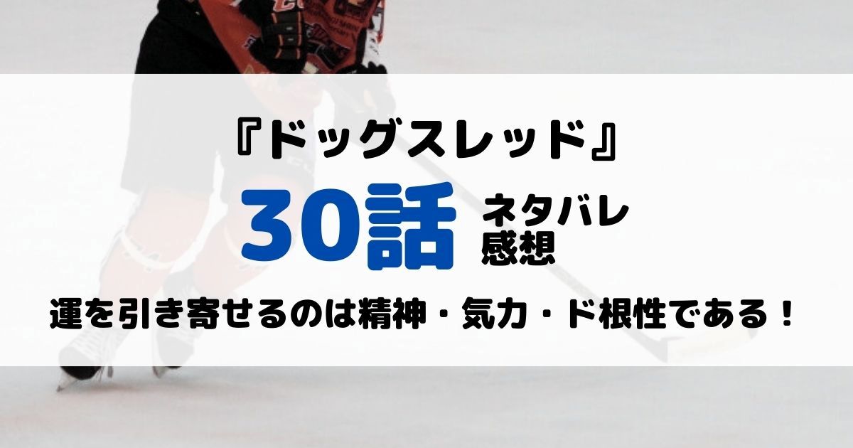 ドッグスレッドあらすじネタバレ30話