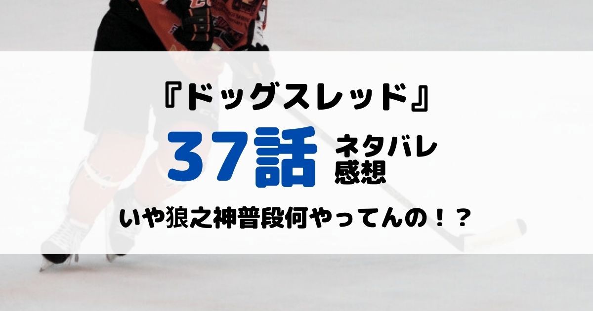 ドッグスレッドあらすじネタバレ37話